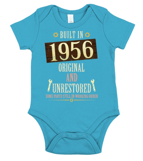 Built In The 1956 Original And Unrestored Short Sleeve Baby One-Piece