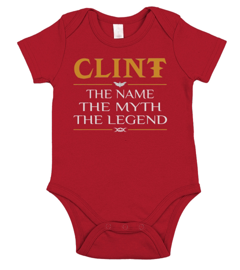Clint Legend Name Clint - TeeForClint Short Sleeve Baby One-Piece