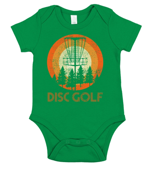 Disc Golf Player Vintage Short Sleeve Baby One-Piece