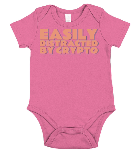Easily Distracted By Crypto Short Sleeve Baby One-Piece