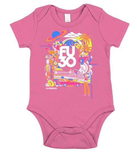 Fu Manchu 30 Short Sleeve Baby One-Piece
