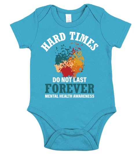 Hard Times Mental Health Support Short Sleeve Baby One-Piece