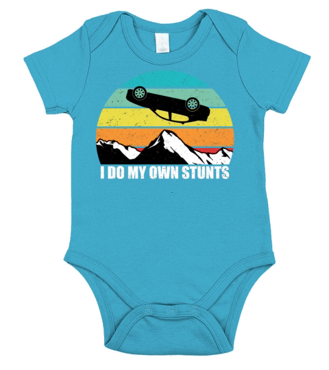 I Do My Own Stunts Get Well Gift Injury Leg Short Sleeve Baby One-Piece