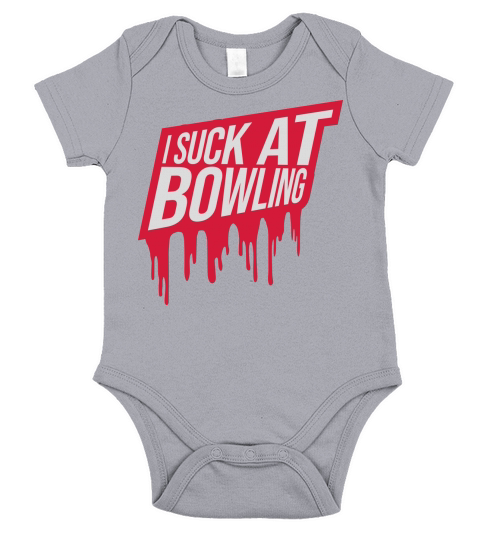 I suck at bowling Short Sleeve Baby One-Piece