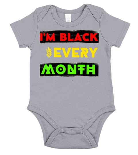 Im Black Every Month Short Sleeve Baby One-Piece