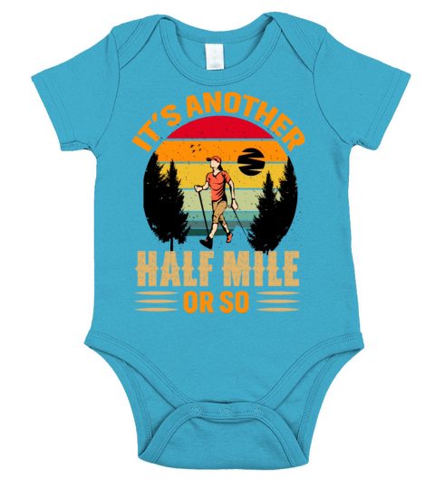 its Another Half Mile Or So Fun Trailer Retro Tra Short Sleeve Baby One-Piece