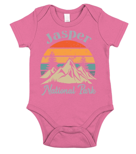 Jasoer National Park Retro Vintage Mountain Sunset Short Sleeve Baby One-Piece