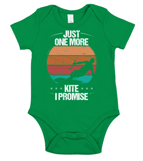 Kitesurfing Just one more Kite I promise Vintage Short Sleeve Baby One-Piece
