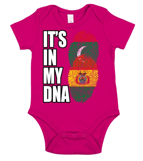 Maldivian And Bolivian Mix Heritage DNA Flag Short Sleeve Baby One-Piece