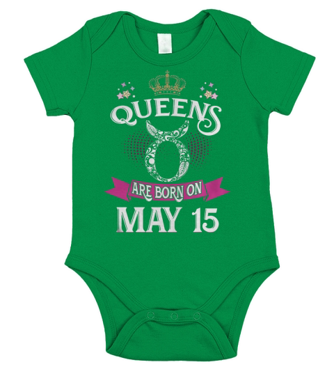 MAY 15 birthday of Queens Zodiac Sign Short Sleeve Baby One-Piece