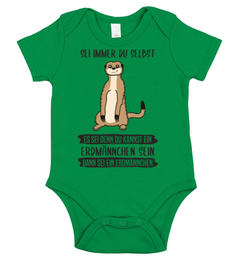 Meerkat Always Be Yourself Quote Gift Short Sleeve Baby One-Piece