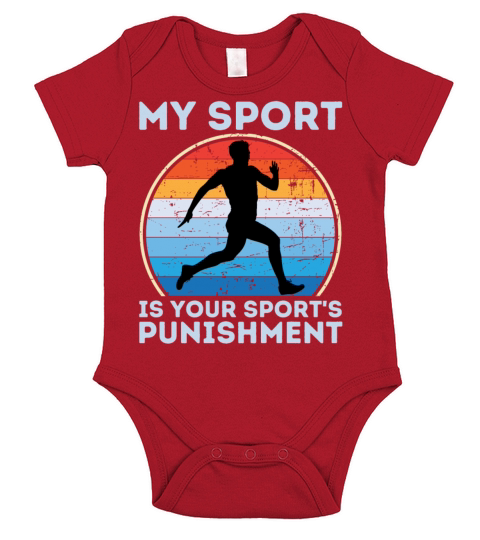 My Sport Is Your Sports Punishment Man Runner Short Sleeve Baby One-Piece