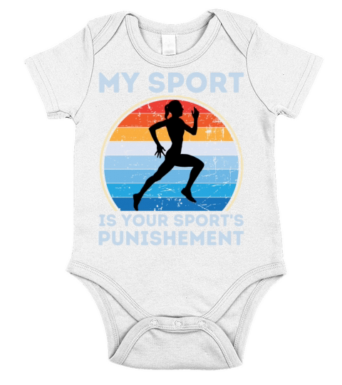 My Sport Is Your Sports Punishment Woman Runner Short Sleeve Baby One-Piece