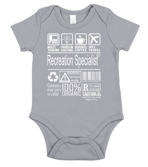 Recreation Specialist Multitasking Job Shirts Short Sleeve Baby One-Piece