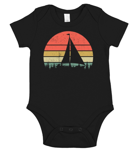 Sailing Yacht Sailor Sailing Ship Vintage Short Sleeve Baby One-Piece
