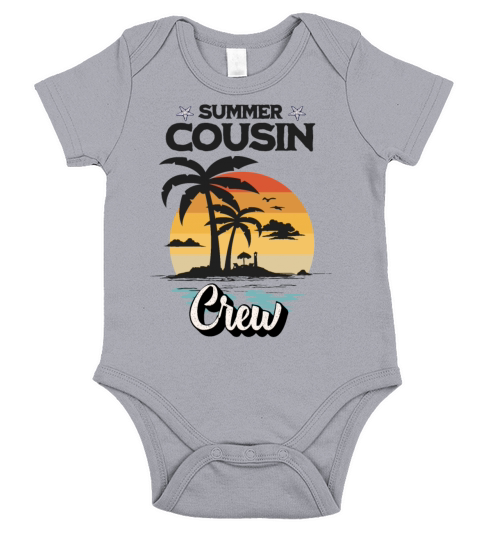 Summer Cousin Crew 2022 summer vacation Beach Short Sleeve Baby One-Piece