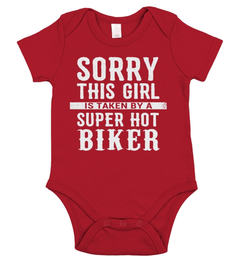 Taken by a Biker Motorcycle Boyfriend Husband Gift Funny Short Sleeve Baby One-Piece