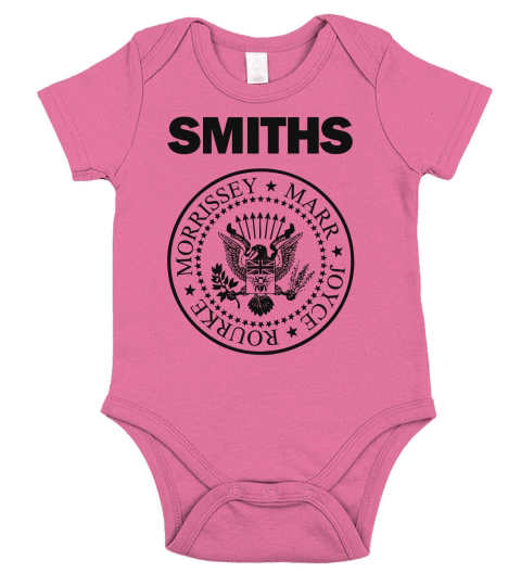 The Smiths Morrissey Crest Logo Short Sleeve Baby One-Piece
