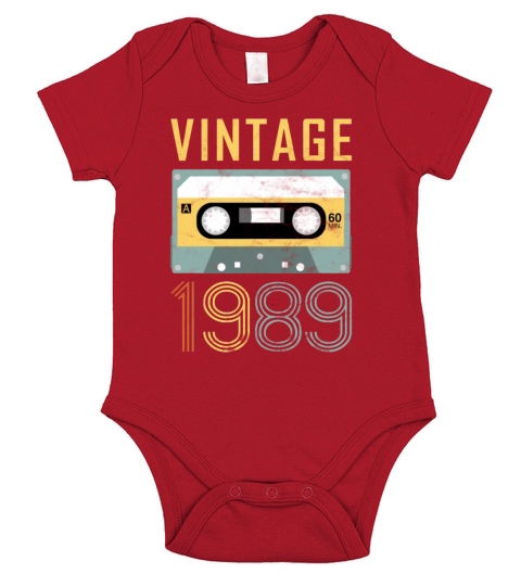 Vintage 1989 30th birthday Short Sleeve Baby One-Piece