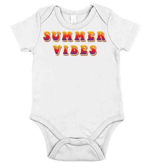 Vintage Summer Vibes 80s Style Short Sleeve Baby One-Piece