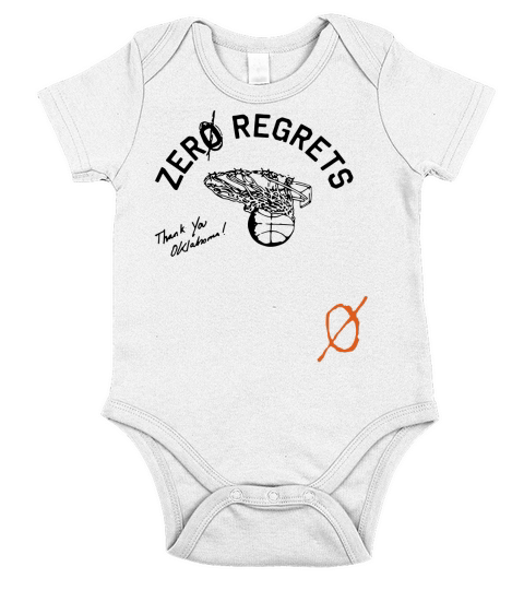 Zero Regrets Honoring Oklahoma Short Sleeve Baby One-Piece