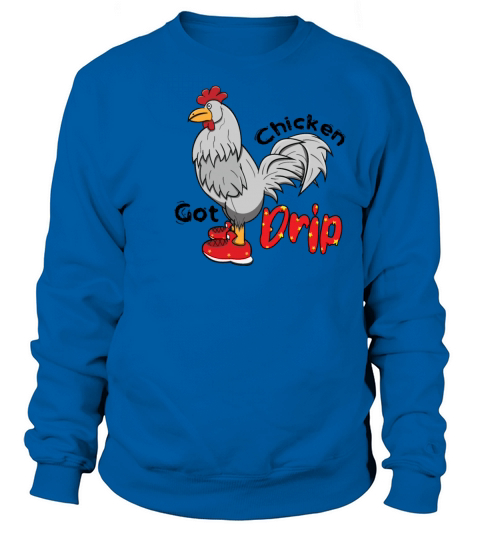 Chicken With Shoes White Red DRIP Sweatshirt Unisex