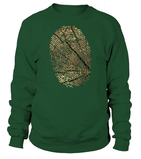 Fingerabdruck Holz Sweatshirt Unisex