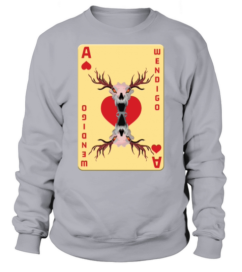 Folk Creature Card Wendigo Halloween Cryptid Sweatshirt Unisex