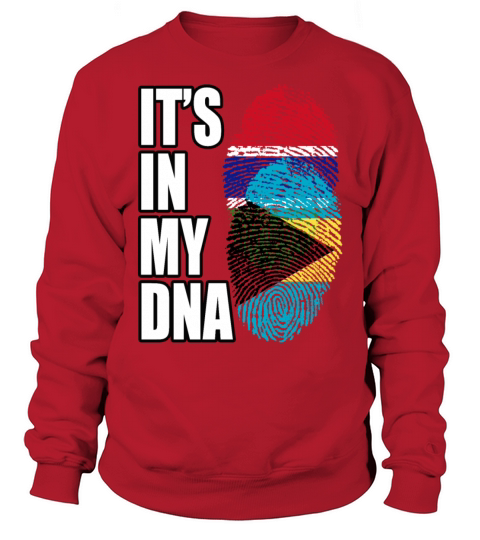 Gambian And Bahamian Mix Heritage DNA Flag Sweatshirt Unisex