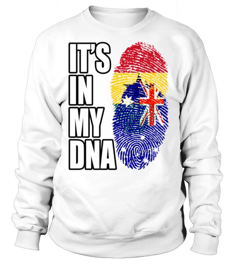 Ghanaian And Australian Mix Heritage DNA Flag Sweatshirt Unisex