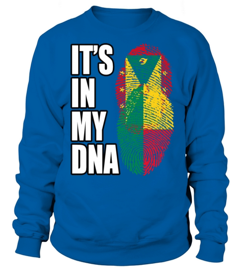 Grenadian And Benin Mix Heritage DNA Flag Sweatshirt Unisex