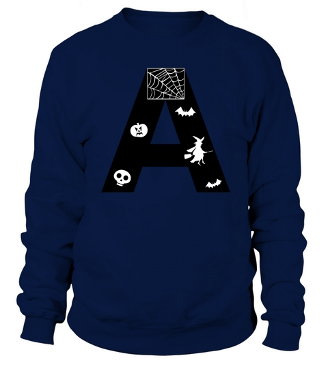 Halloween Alphabets Numbers Clipart A Sweatshirt Unisex