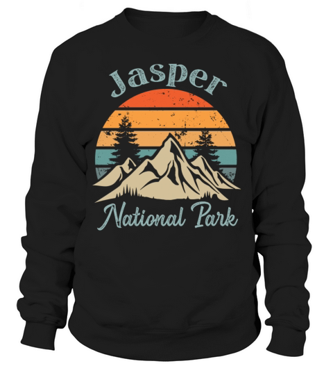 Jasoer National Park Retro Vintage Mountain Sunset Sweatshirt Unisex