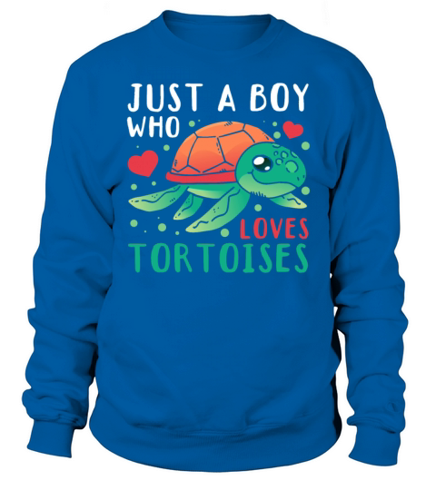 Just A Boy Who Loves Tortoises Turtle Tortoises Sweatshirt Unisex
