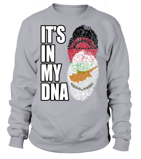 Malawian And Cypriot Mix Heritage DNA Flag Sweatshirt Unisex