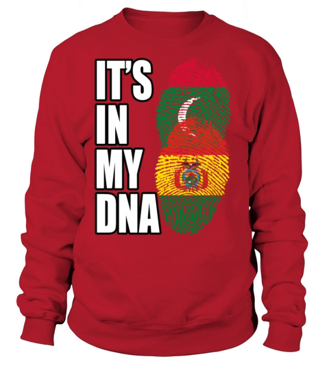 Maldivian And Bolivian Mix Heritage DNA Flag Sweatshirt Unisex