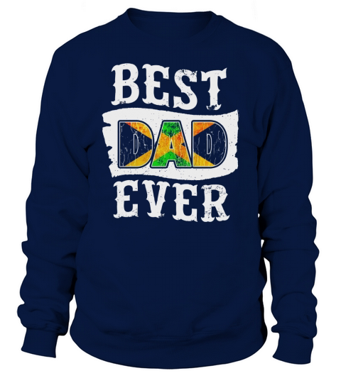 Mens Best Dad Ever Fathers Day T-Shirt Jamaican Flag Jamaica Black Men Sweatshirt Unisex