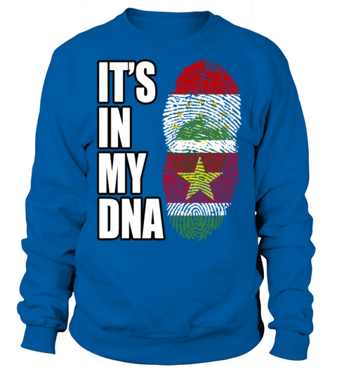 Tajikistani And Surinamese Vintage Heritage DNA Fl Sweatshirt Unisex