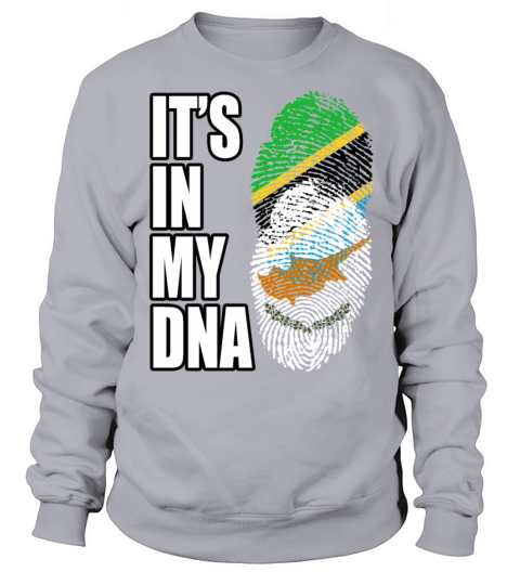 Tanzanian And Cypriot Vintage Heritage DNA Flag Sweatshirt Unisex