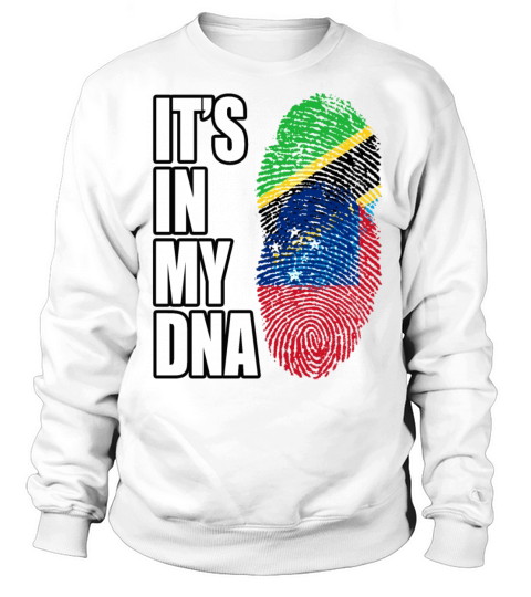 Tanzanian And Samoan Vintage Heritage DNA Flag Sweatshirt Unisex
