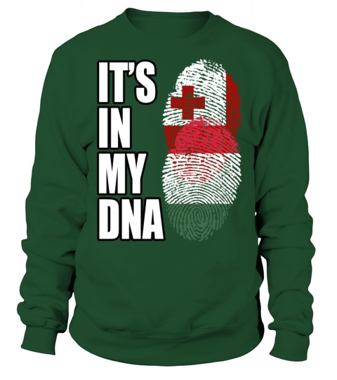 Tongan And Hungarian Mix Heritage DNA Flag Sweatshirt Unisex
