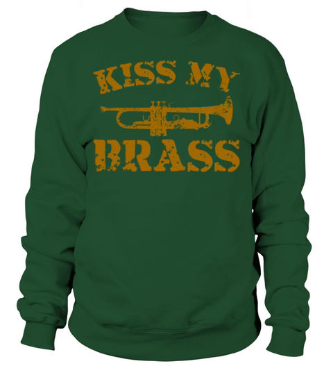 Trumpet Player Pun Vintage Kiss My Sweatshirt Unisex