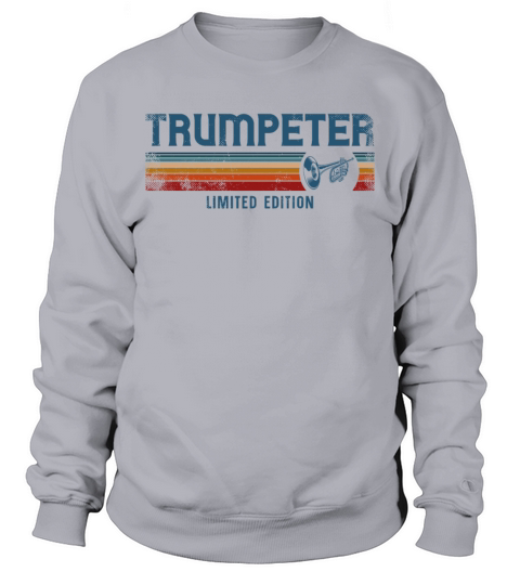 Trumpet Player Retro Vintage Sweatshirt Unisex