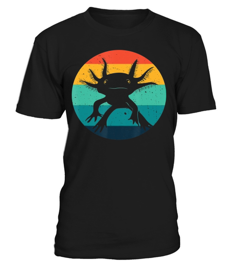 Axolotl  Funny Gift Mom Dad Kids  Retro Design T-Shirt T-Shirt Unisex