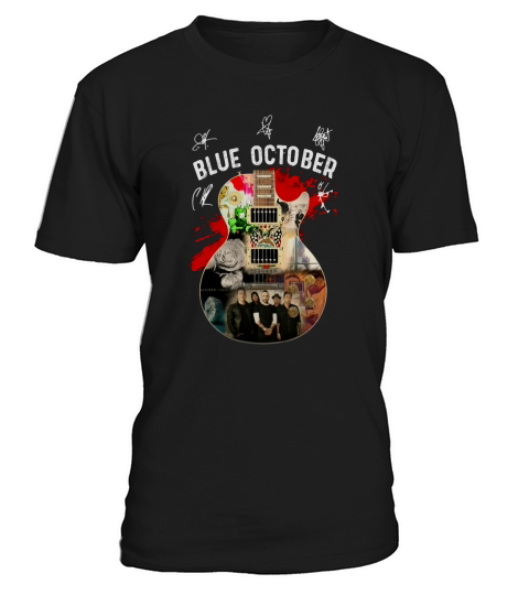 Blue October guitar signatures shirt T-Shirt Unisex