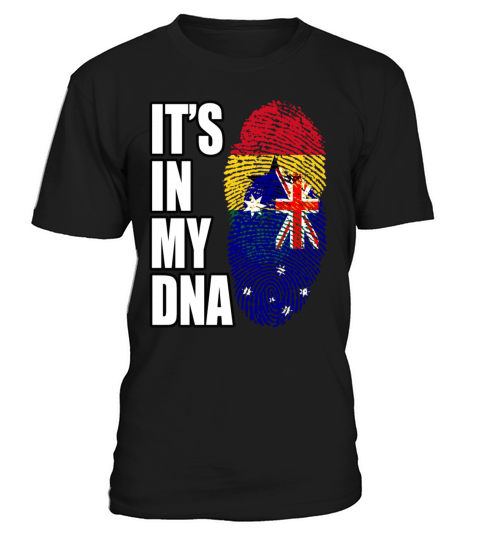 Ghanaian And Australian Mix Heritage DNA Flag T-Shirt Unisex