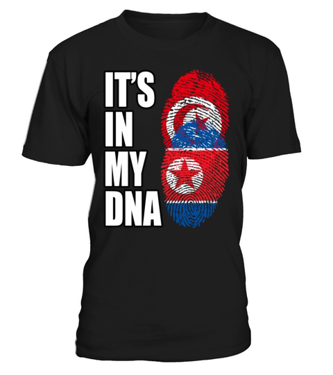 Tunisian And North Korean Mix Heritage DNA Flag T-Shirt Unisex