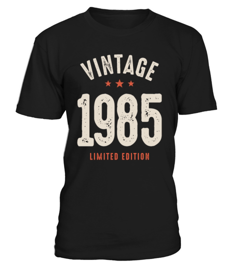 Vintage Born in 1985 - 37th Birthday Retro T-Shirt Unisex