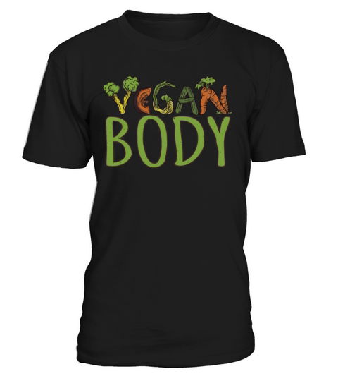 Word Vegetable Vegetarian Go Vegan Body T-Shirt Unisex