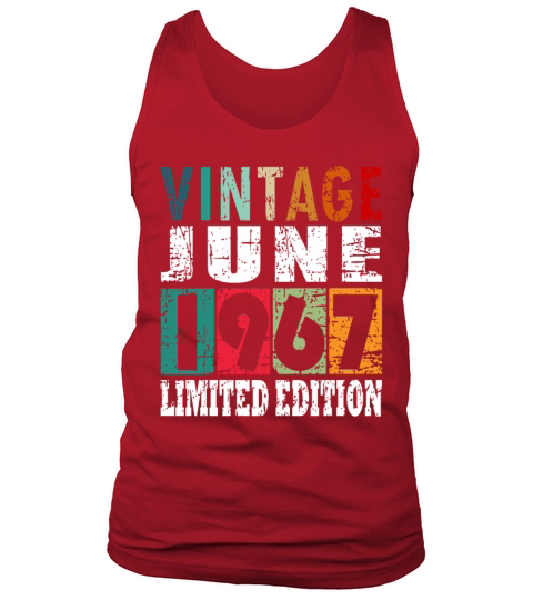 1967 vintage born in June gift Tank Top Unisex